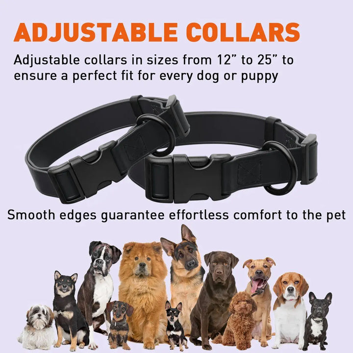 Biothane Waterproof Dog Collar with Quick Release Buckle Dogline