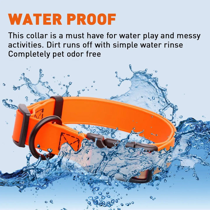 Biothane Waterproof Dog Collar with Quick Release Buckle Dogline