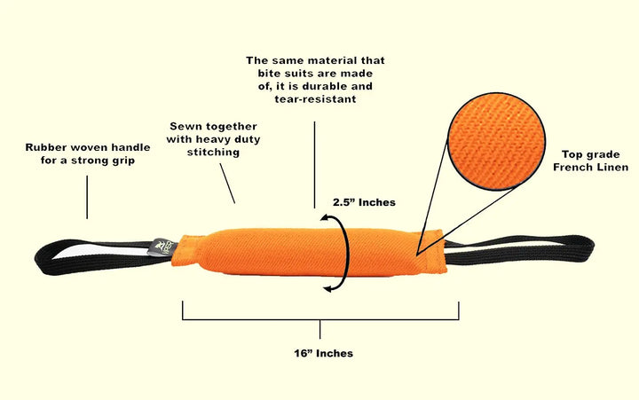 Bite Suit Tug Toy - 2 Handle Dogline