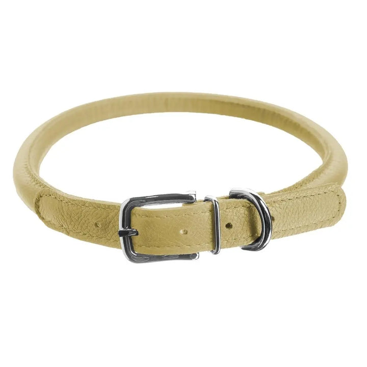 Soft Leather Round Collar Dogline