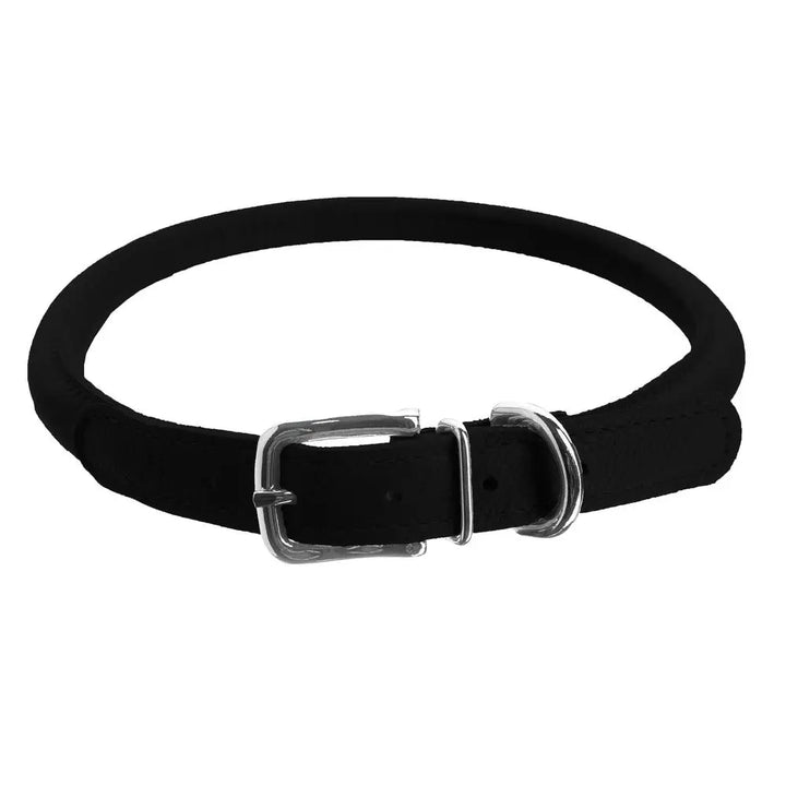 Soft Leather Round Collar Dogline