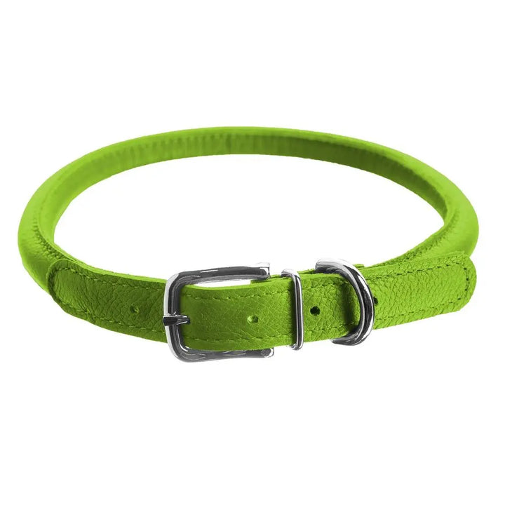 Soft Leather Round Collar Dogline