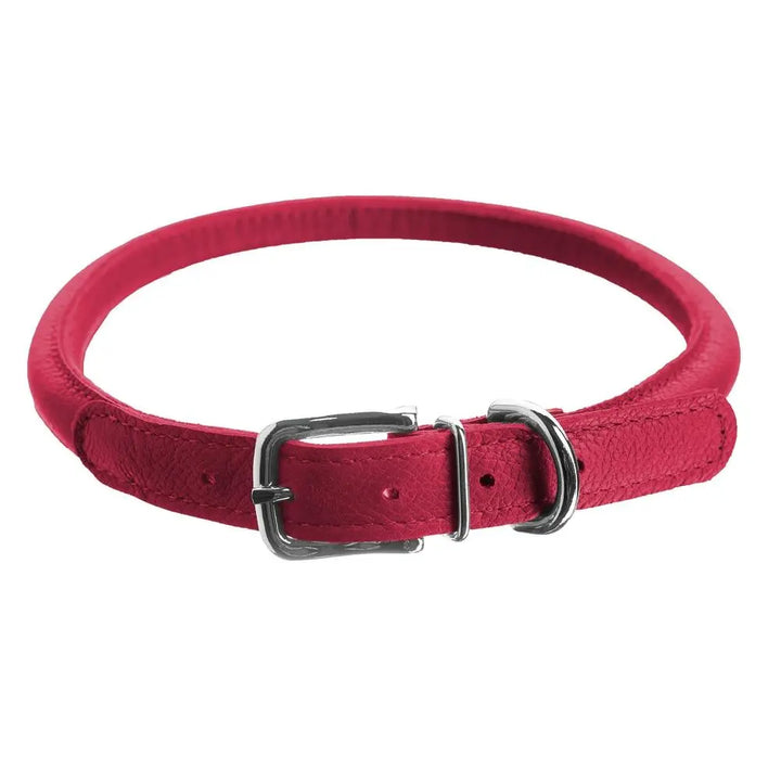 Soft Leather Round Collar Dogline