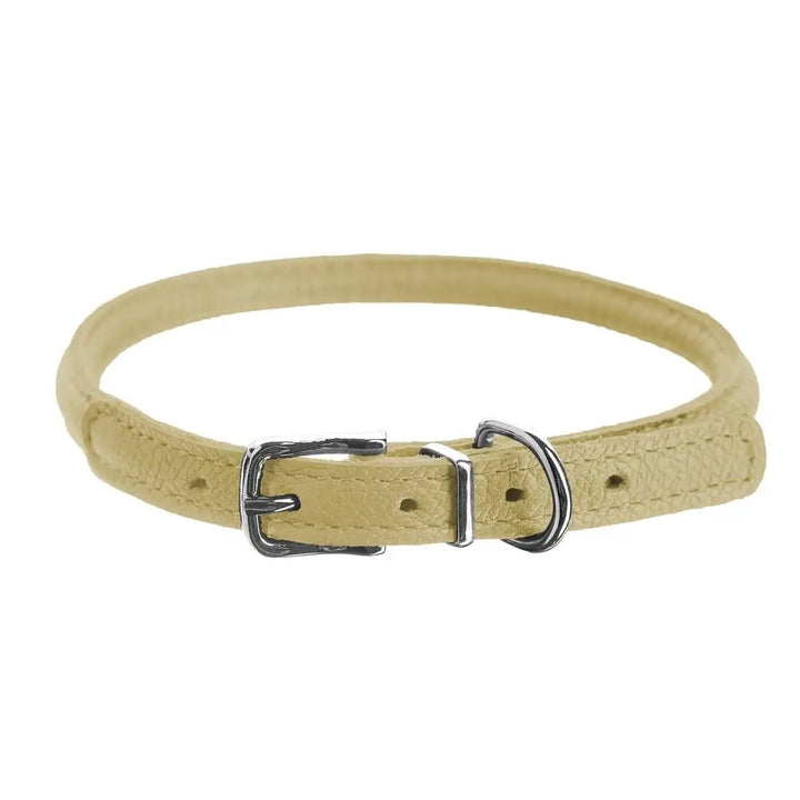 Soft Leather Round Collar Dogline