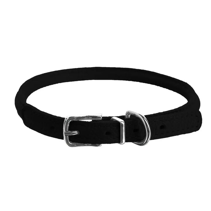 Soft Leather Round Collar Dogline