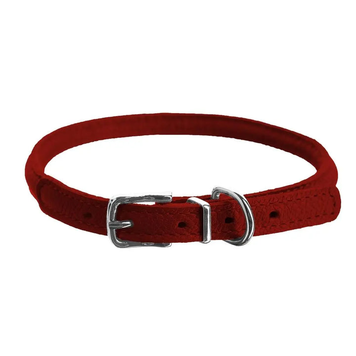 Soft Leather Round Collar Dogline