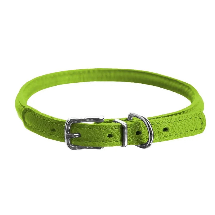 Soft Leather Round Collar Dogline