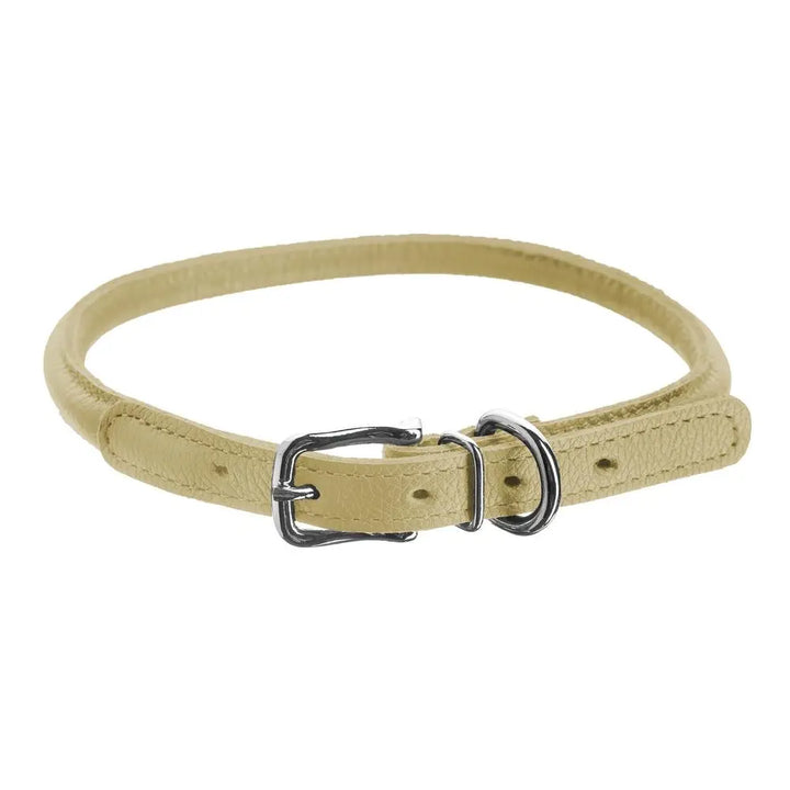 Soft Leather Round Collar Dogline