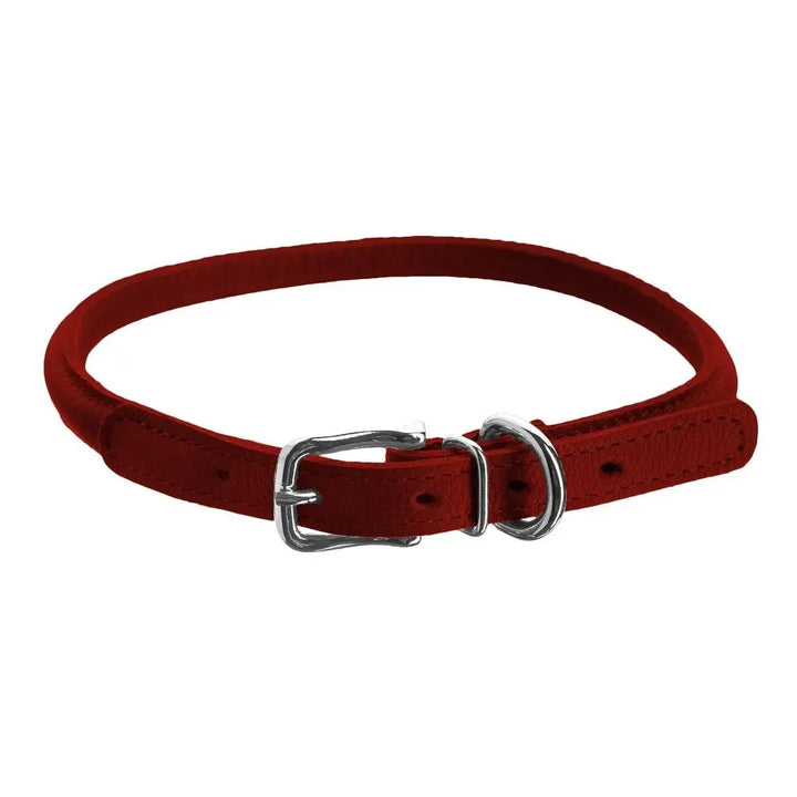 Soft Leather Round Collar Dogline