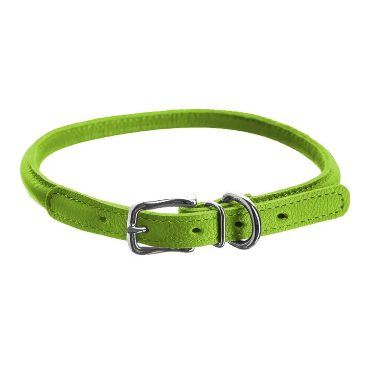 Soft Leather Round Collar Dogline