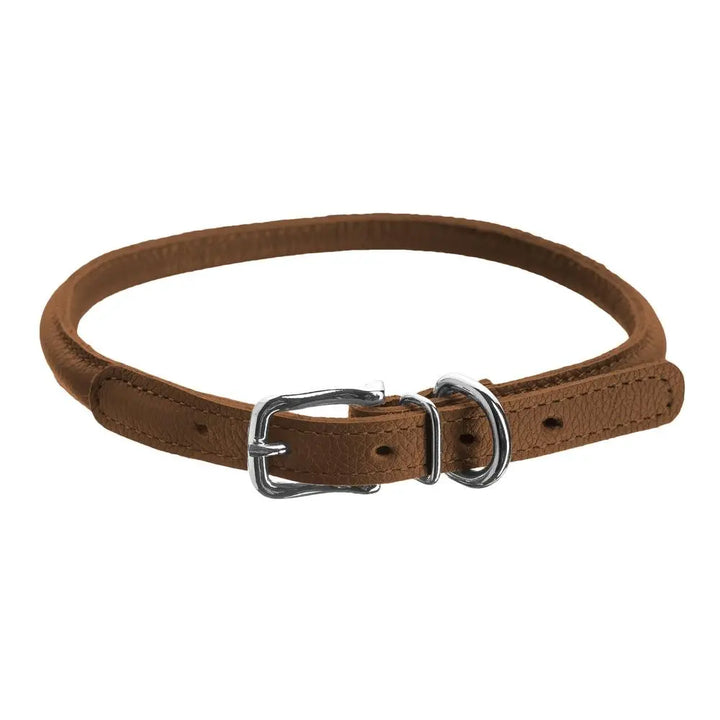 Soft Leather Round Collar Dogline