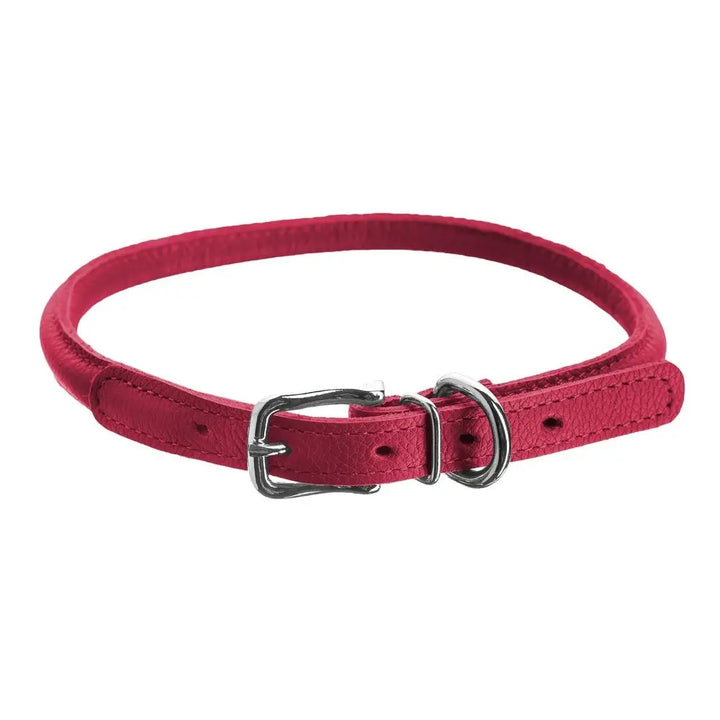 Soft Leather Round Collar Dogline