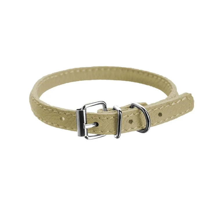 Soft Leather Round Collar Dogline