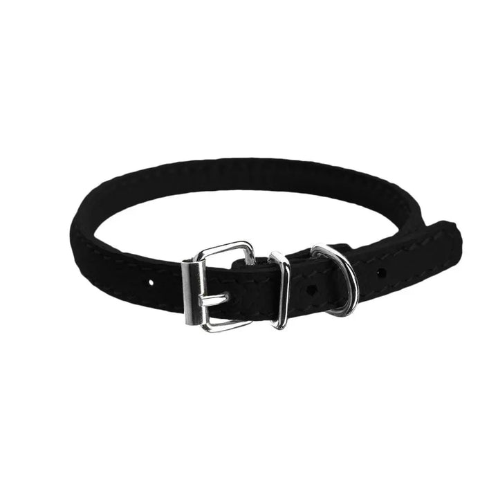 Soft Leather Round Collar Dogline