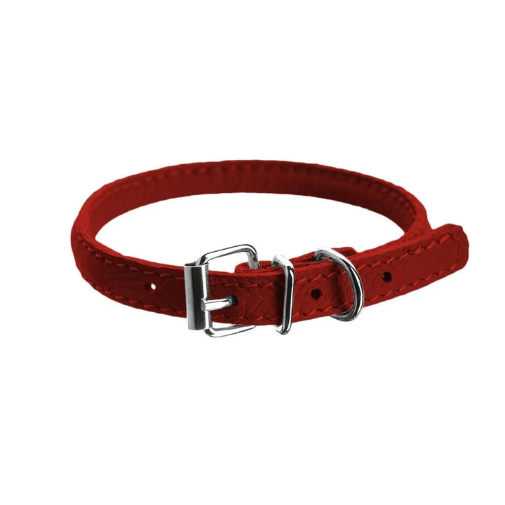 Soft Leather Round Collar Dogline