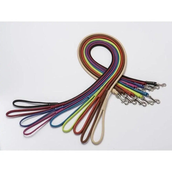 Soft Leather Round Lead Dogline